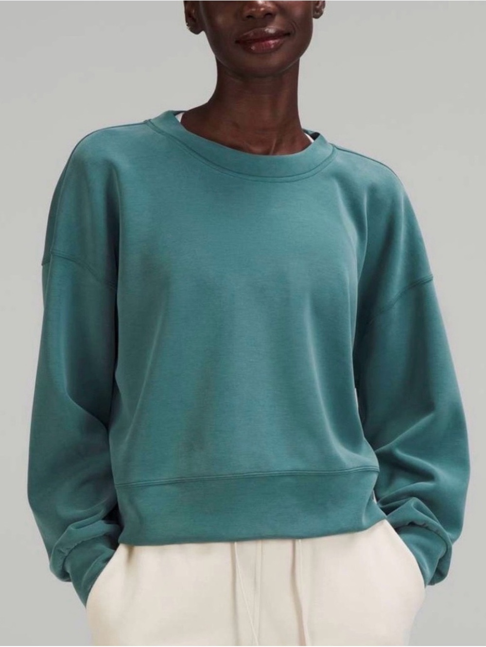 Lululemon Teal Crewneck Pullover Lightweight Sweatshirt